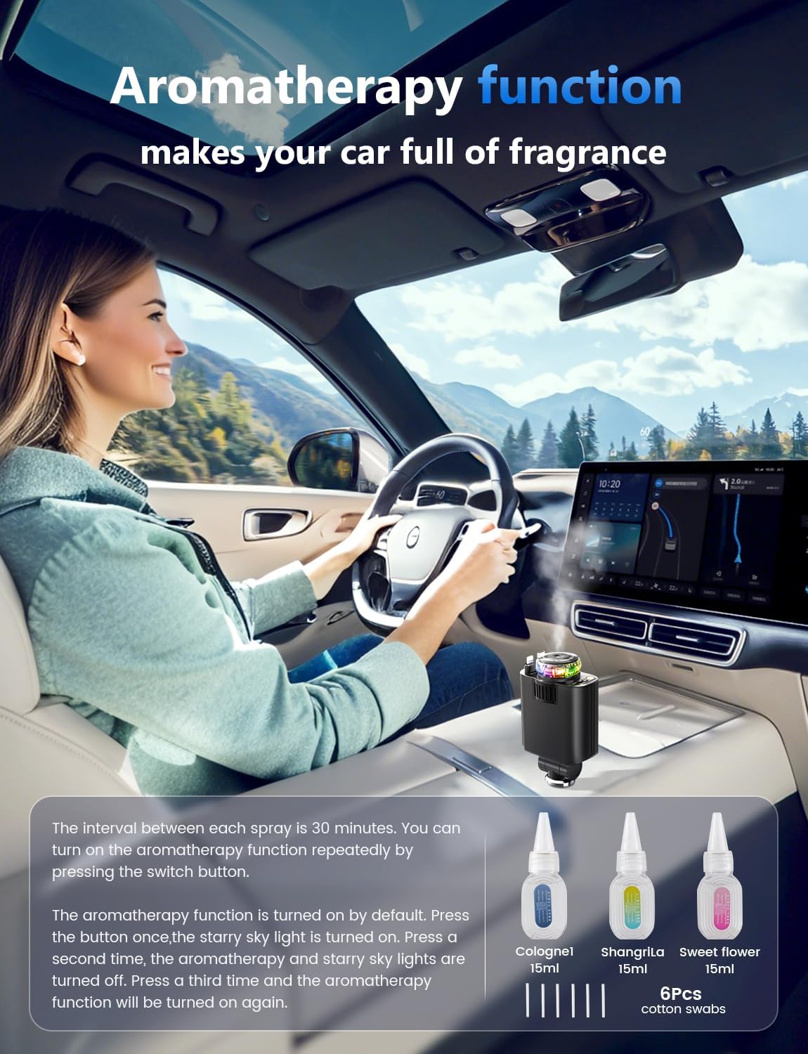 Phonery Aura ® 3 in 1 Car Charger