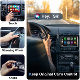 Wireless Carplay Adapter for iPhone - Instant Connection, Wired Carplay to Wireless, Apple Car Play Converter, Fit for Cars Built-in Wired Car Adapter, with USB-A to USB-C Converter