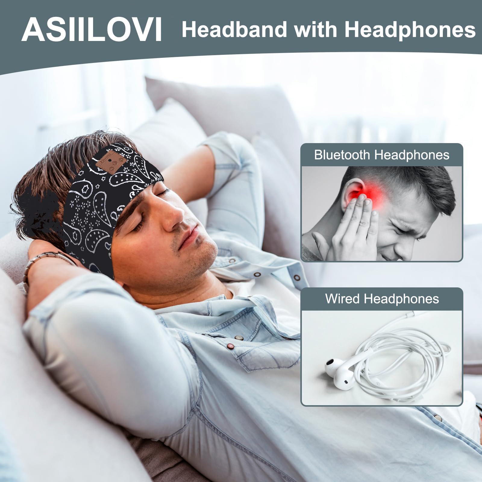 Phonery DreamTunes ® Bluetooth Sleeping Headband 2-Pack-Getphonery