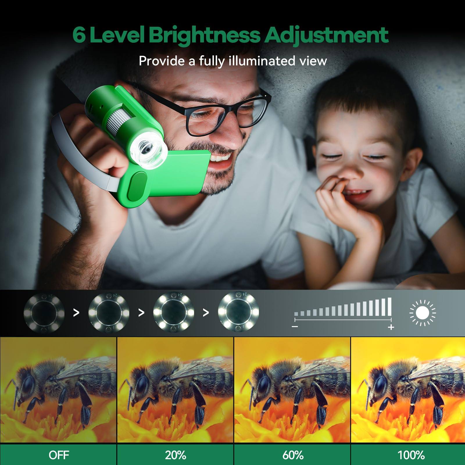 Phonery MicroQuest ® Portable Microscope for Kids-Getphonery