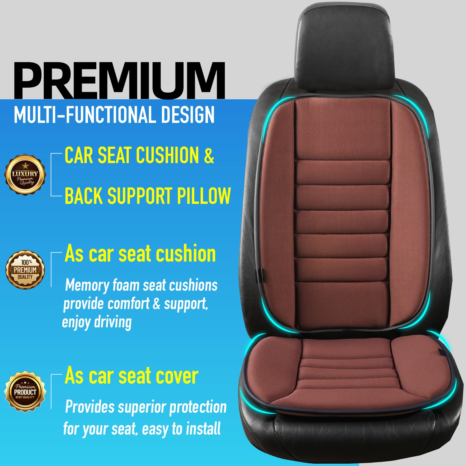 Phonery BackEase ® Car Seat Cushion-Getphonery