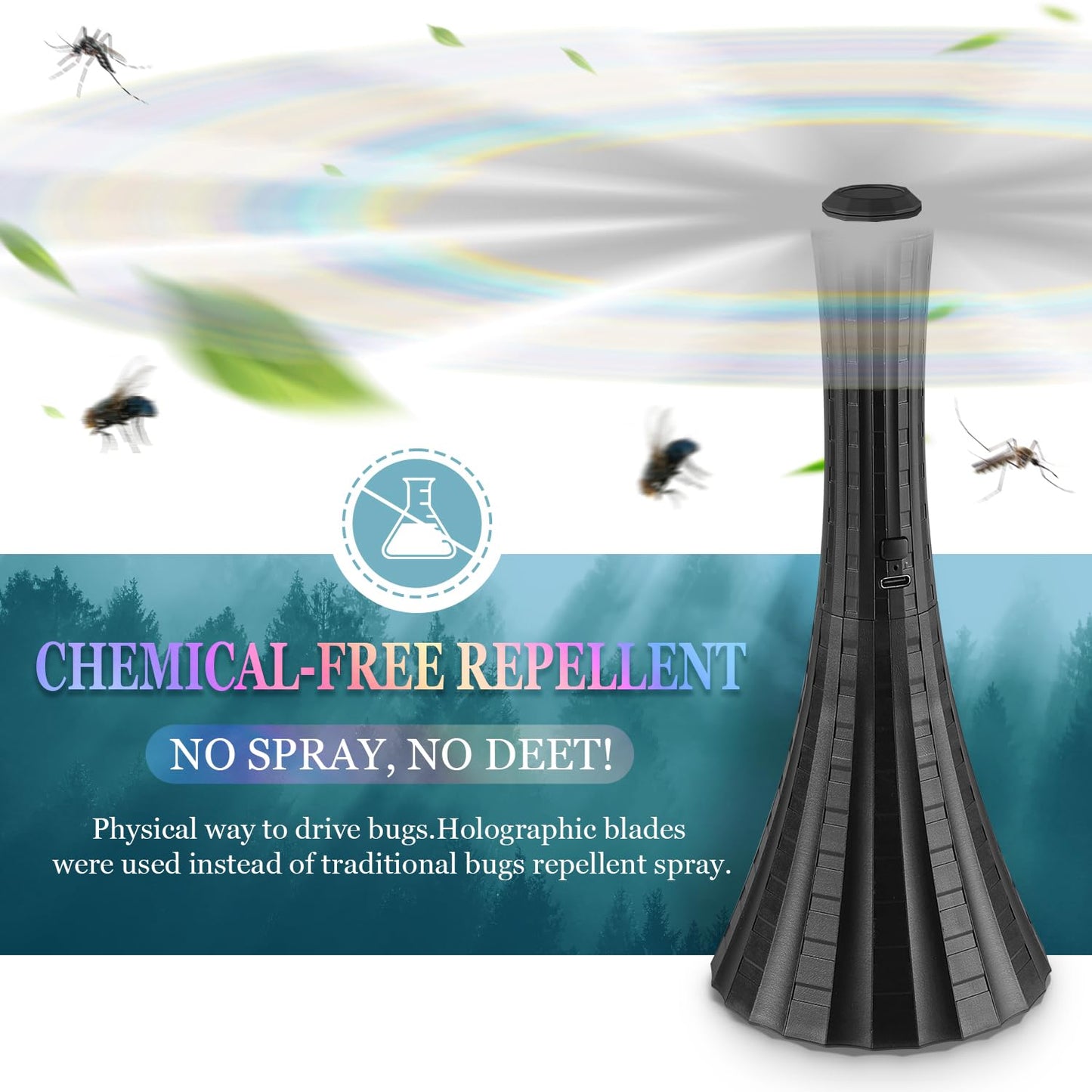 Phonery BugOut ® Rechargeable Fly Fans 4 Pack-Getphonery