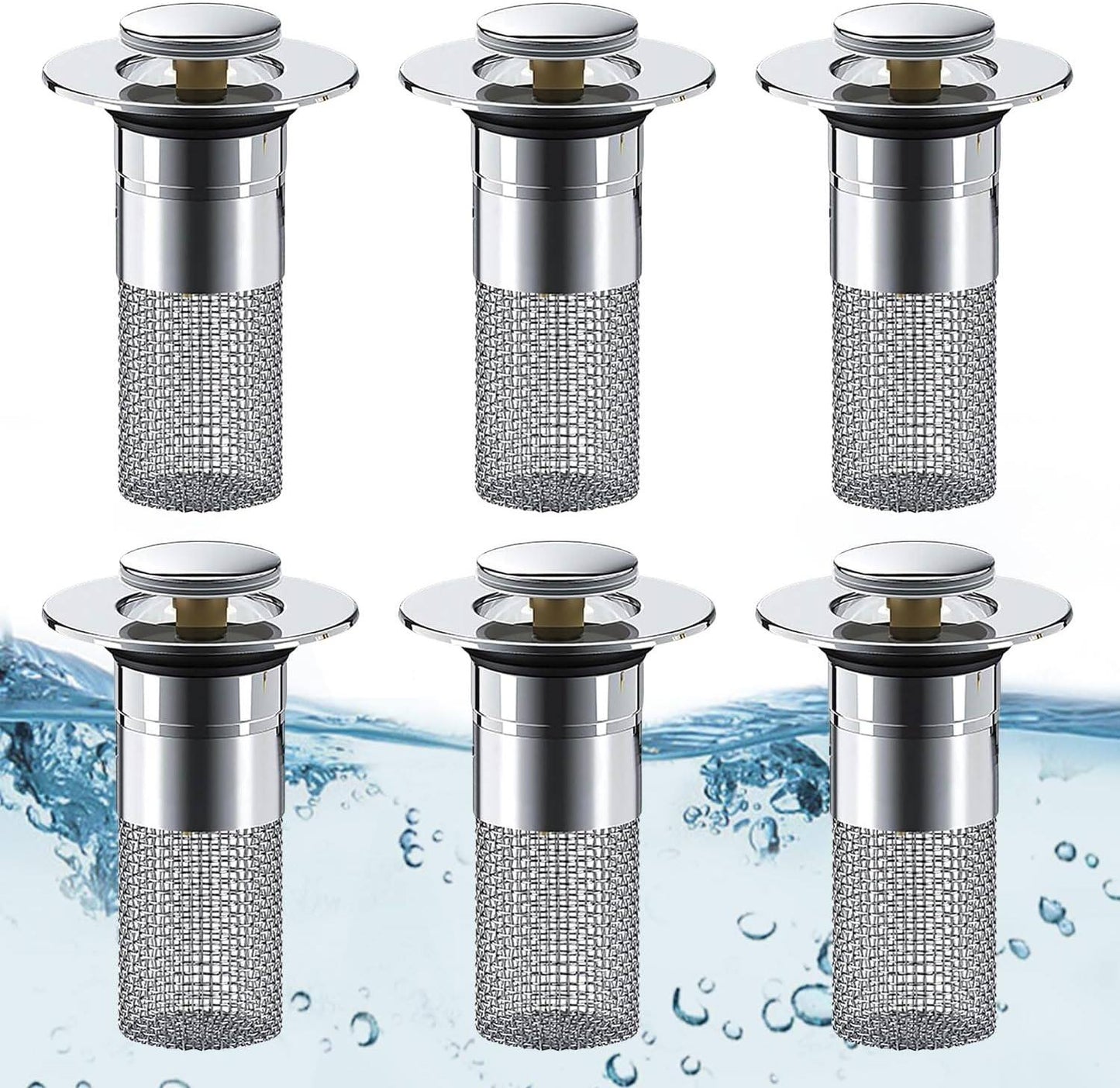 Phonery SinkShield ® Pop Up Bathroom Sink Drain Strainer-Getphonery