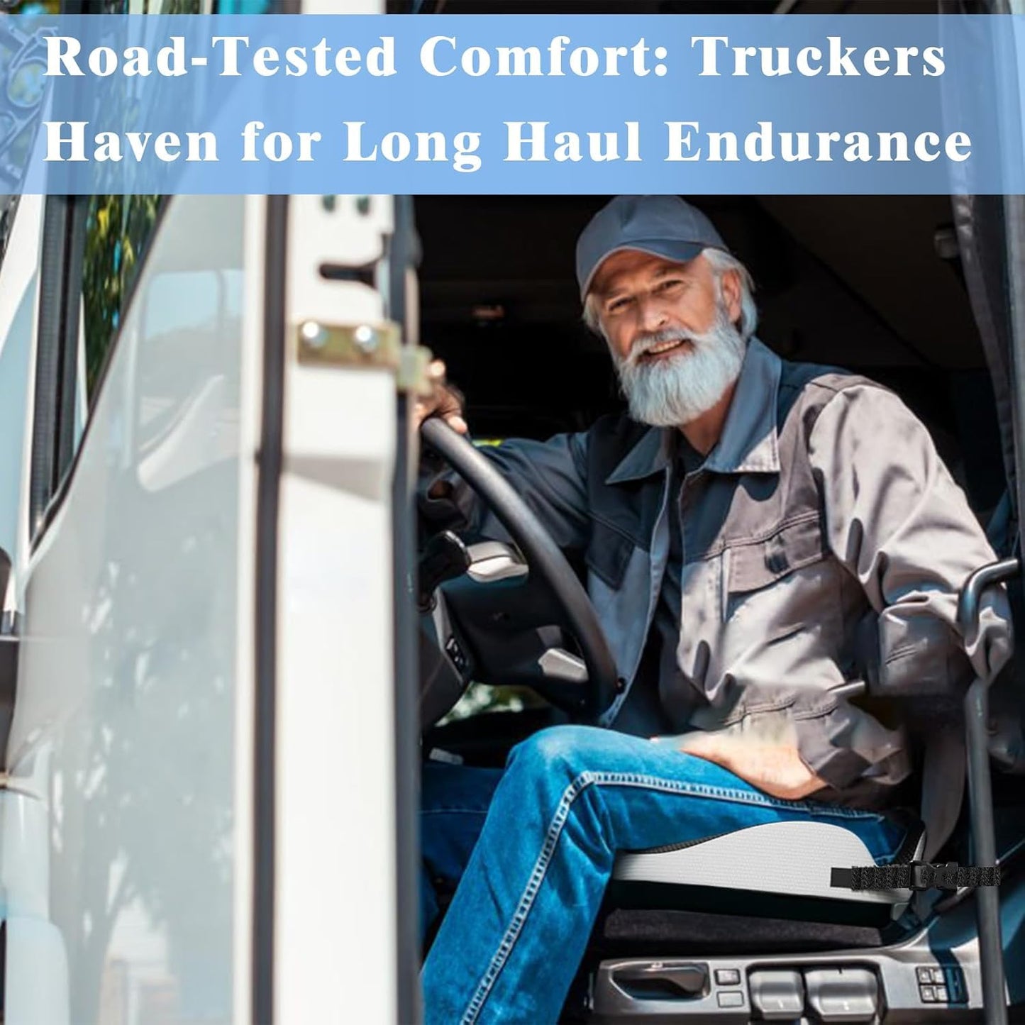 Phonery LongRide Pro ® Truck Seat Booster Cushion