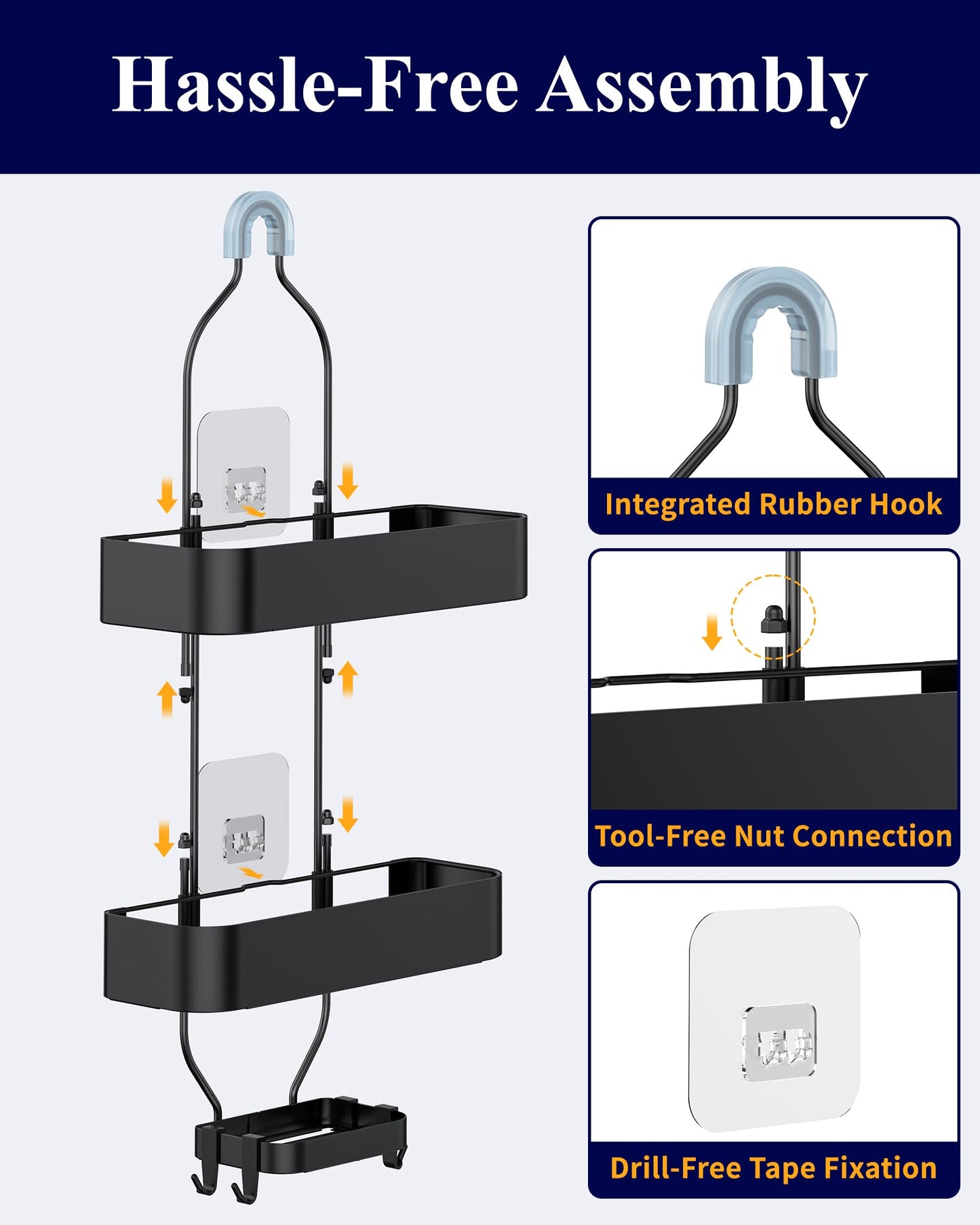 Phonery StackRack ®  Best Hanging Shower Caddy