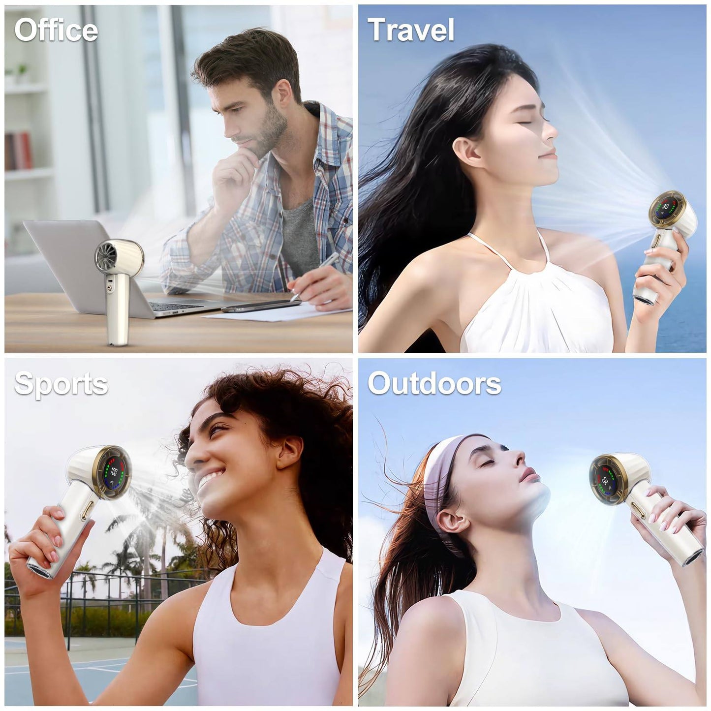 Phonery BreezeBliss ® Portable Handheld Fan-Getphonery