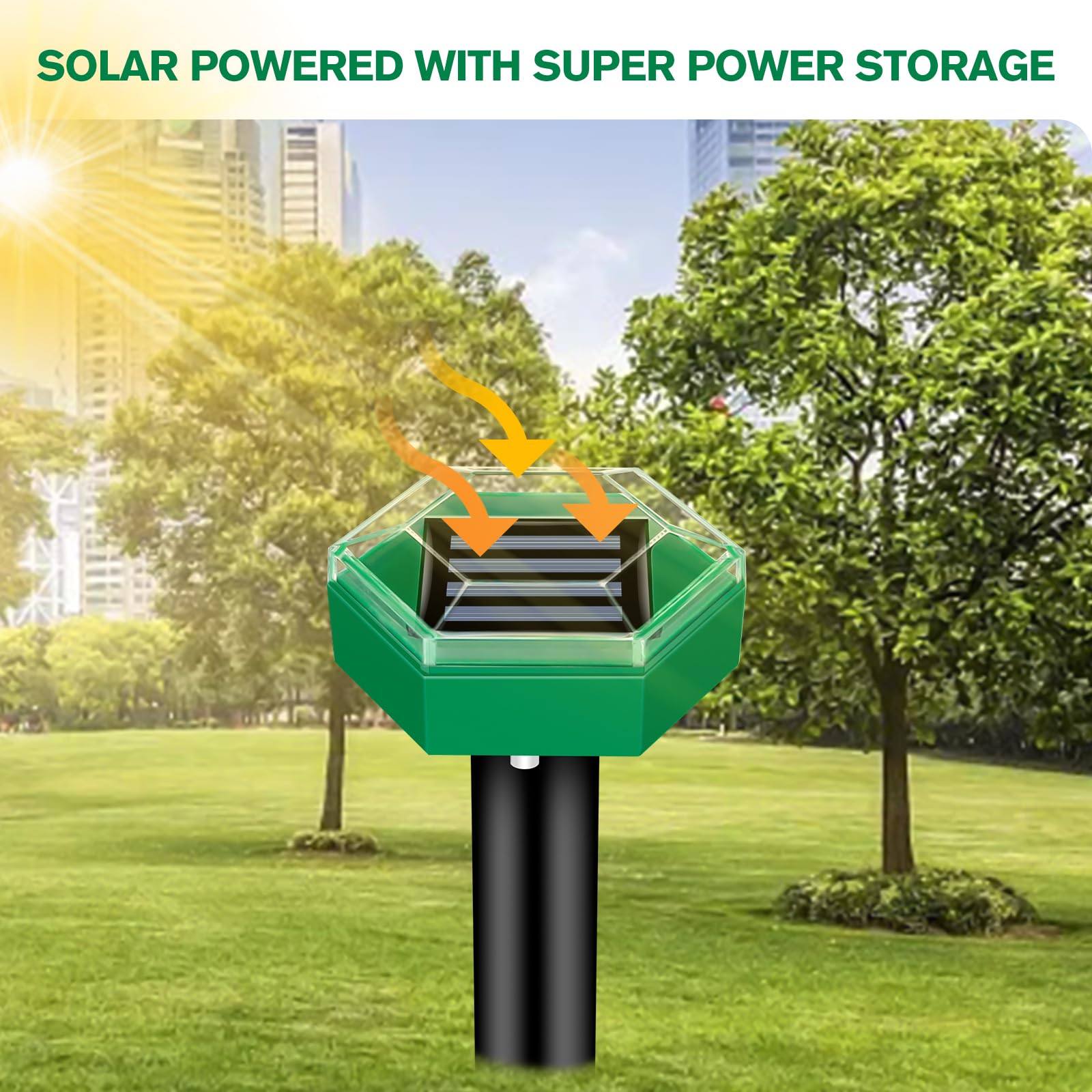 Phonery SolarGuard ® Ultrasonic Mole Repellent 4 pcs Pack-Getphonery
