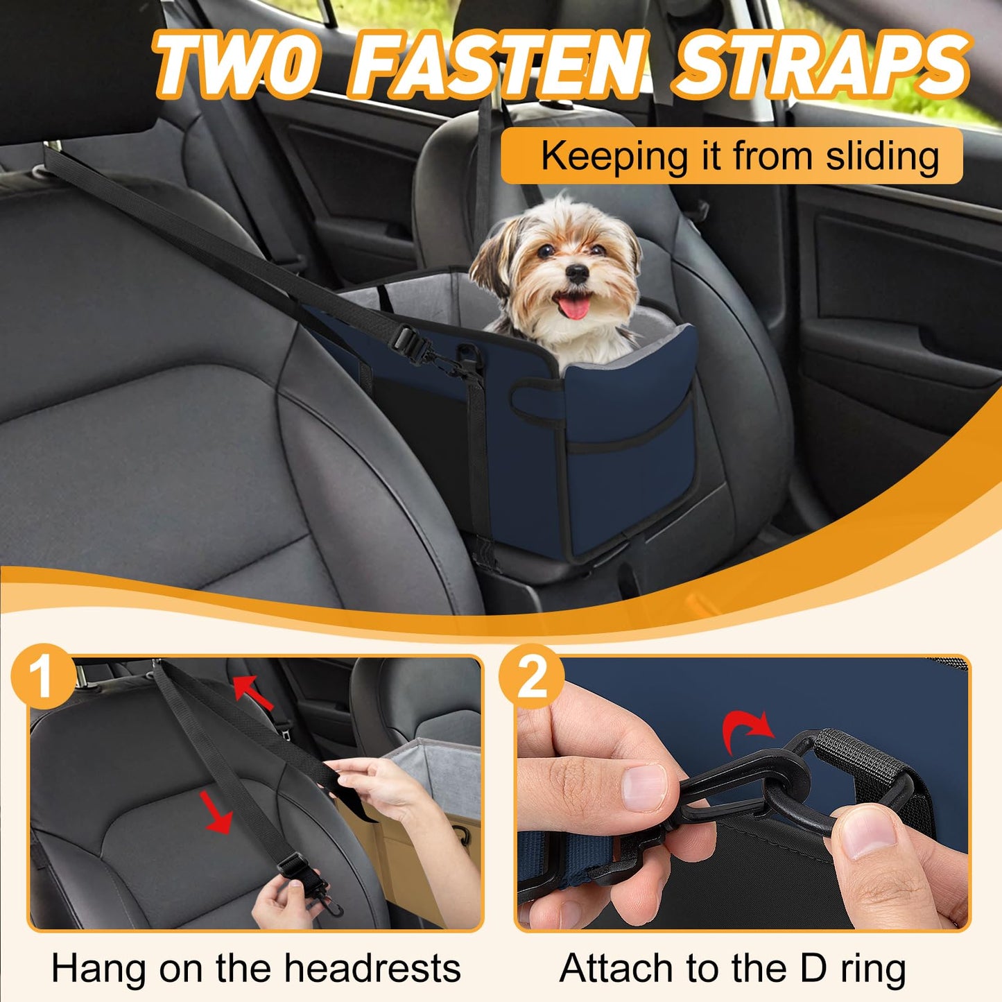 Phonery PawPilot ® Safety Car Seats For Small Dogs