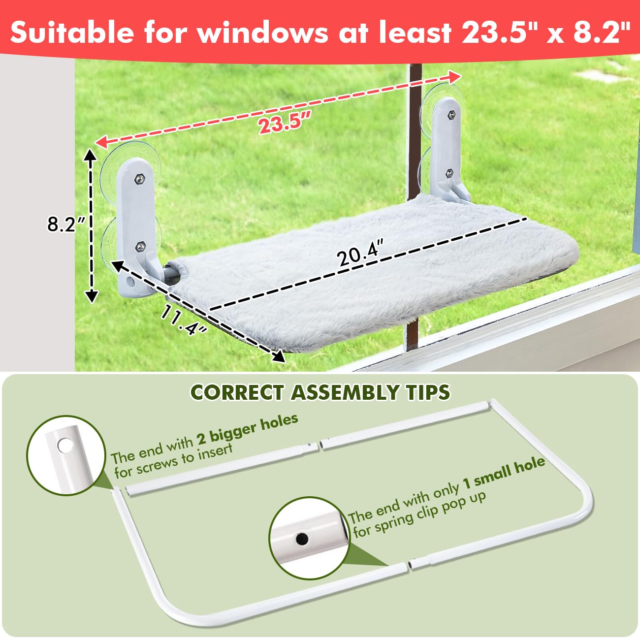 Phonery Purrview ® Window Cat Hammock Set of 2-Getphonery