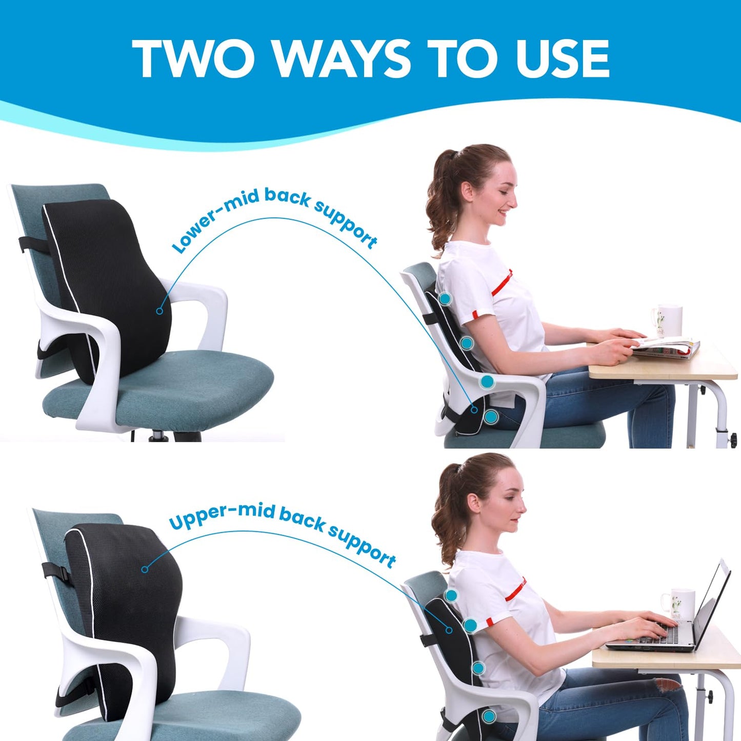 Phonery ComfyBack ® Lumbar Support Pillow