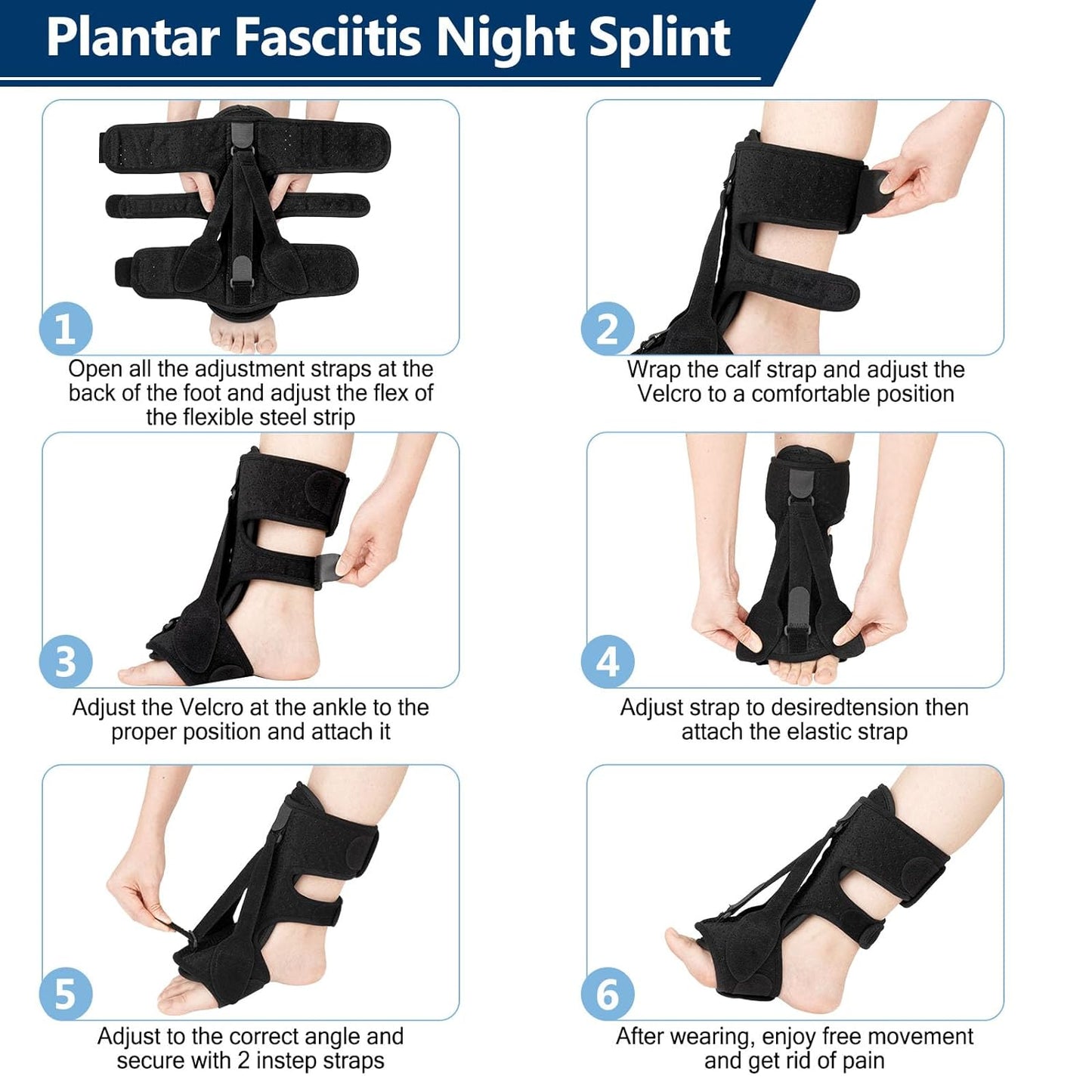 Phonery FlexiStep ® Plantar Fasciitis Night Splint-Getphonery