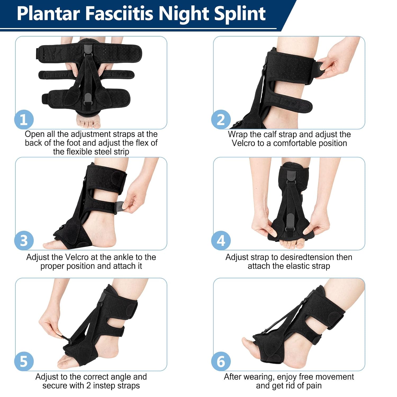 Phonery FlexiStep ® Plantar Fasciitis Night Splint-Getphonery