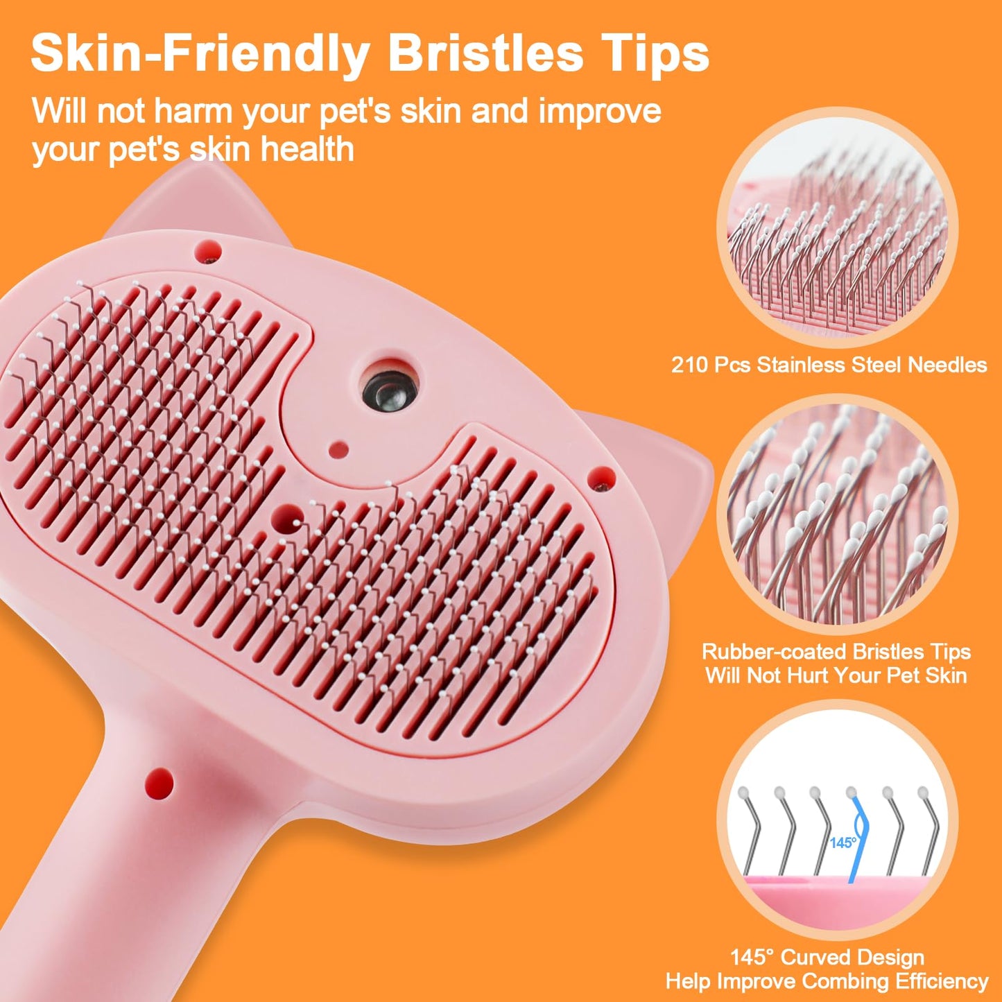 Phonery FurEase ® Cat Steam Brush-Getphonery
