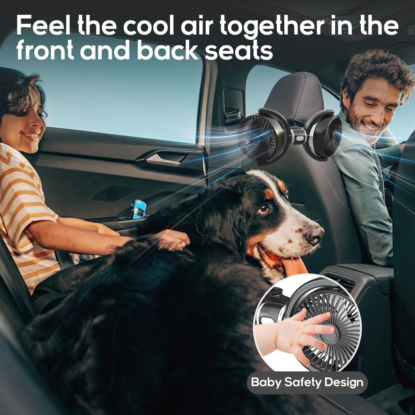 Phonery BreezeBuddy ® Car Fan for Kids