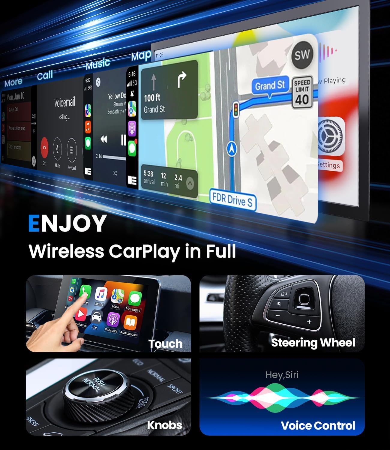 Phonery LinkRide ® Wireless CarPlay Adapter