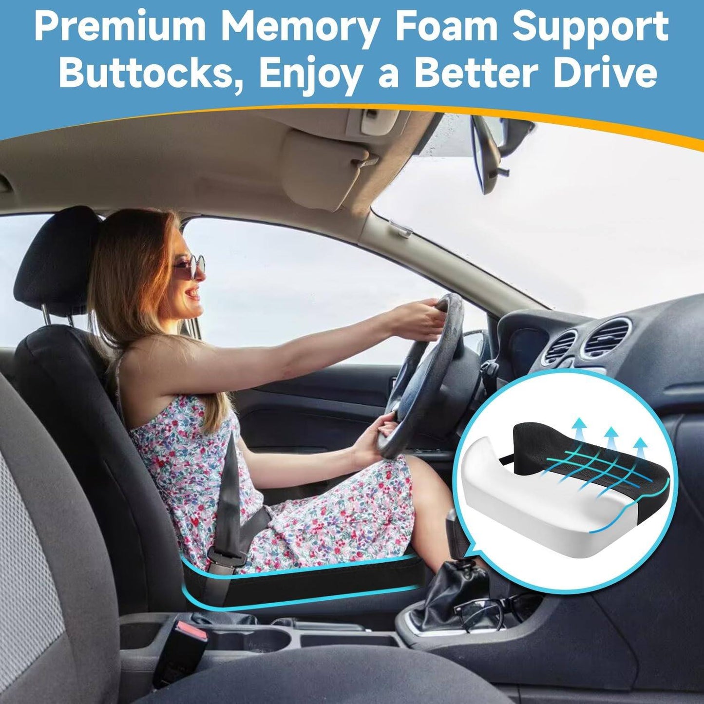 Phonery CloudRide ® Car Seat Cushion-Getphonery