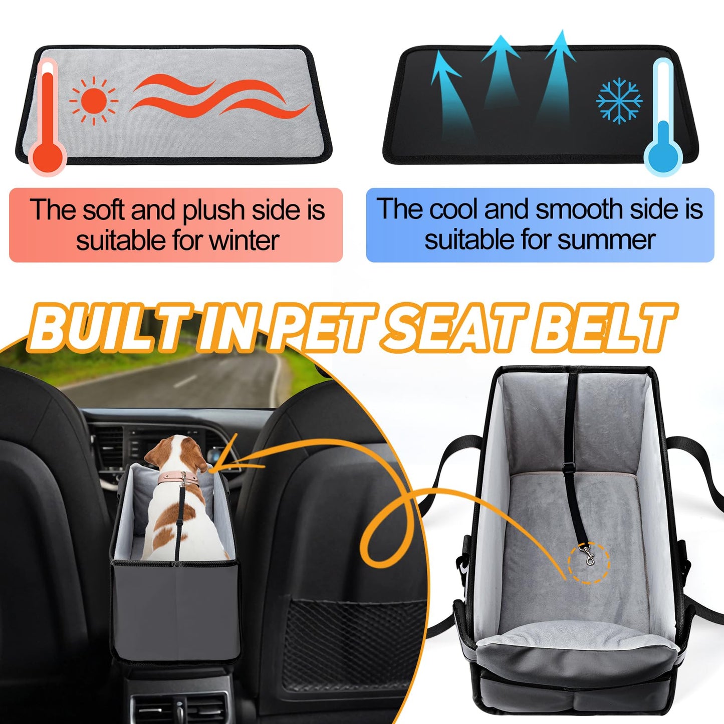 Phonery PawPilot ® Safety Car Seats For Small Dogs