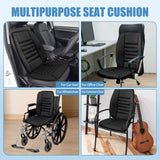 Car Seat Cushion, Memory Foam Cushion for Car Seat, Lumbar Support Pillow, Seat Cushion for Full Back and Seat, Ideal for Car Seat Driver, Office Chair, Wheelchair and Back Pain Relief (Black)