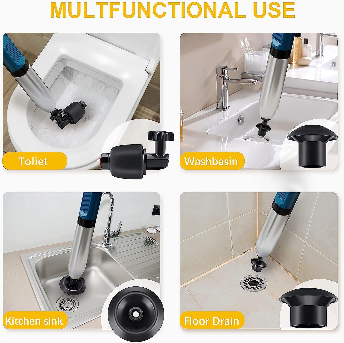 Phonery Plunge ® Toilet Air Plunger-Getphonery