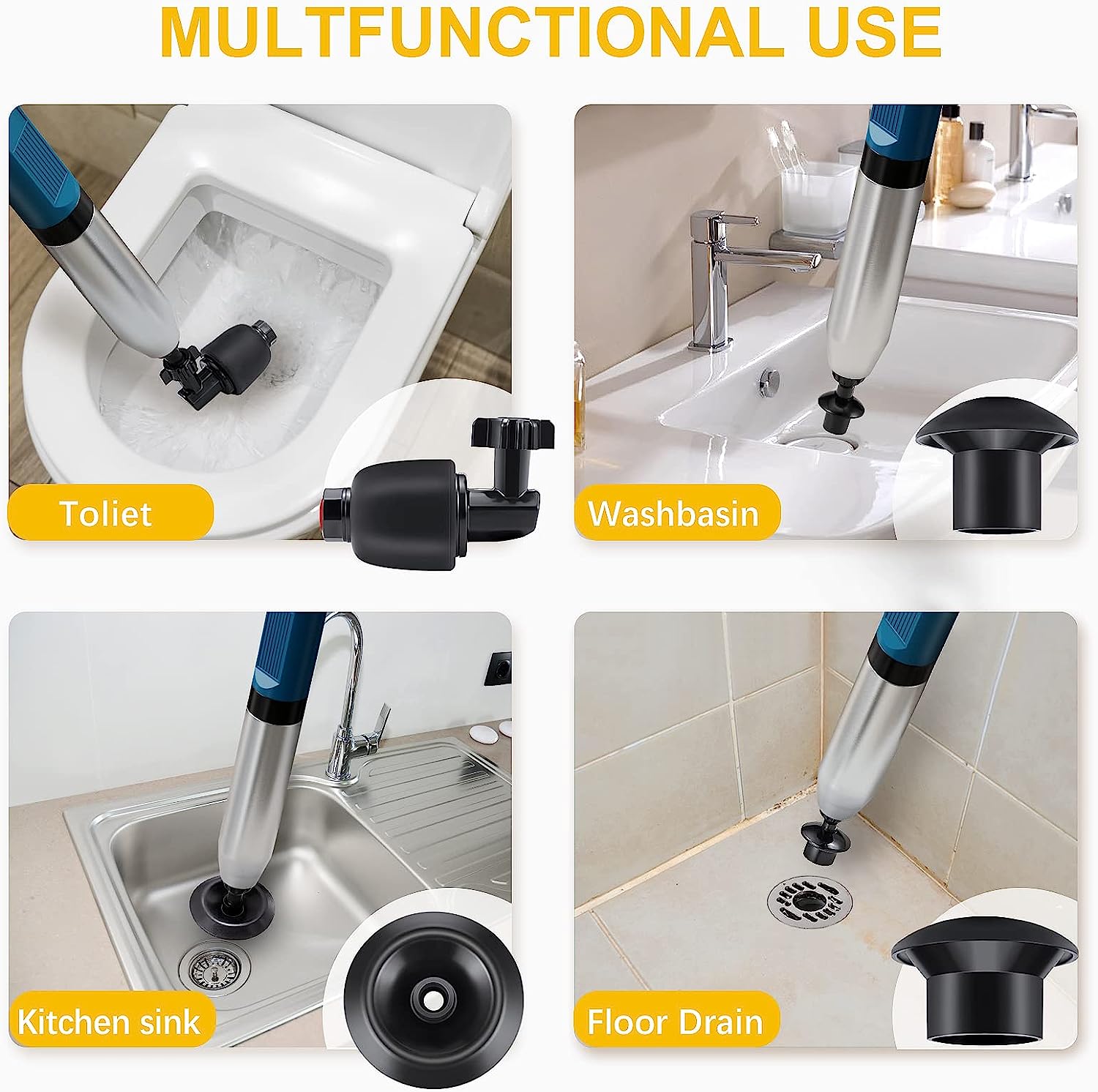 Phonery Plunge ® Toilet Air Plunger-Getphonery