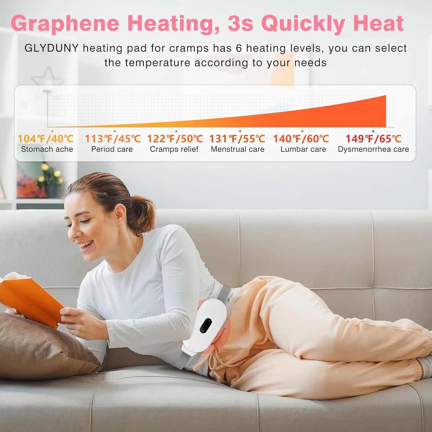 Phonery CrampEase ® Heating Pad for Period Cramps-Getphonery