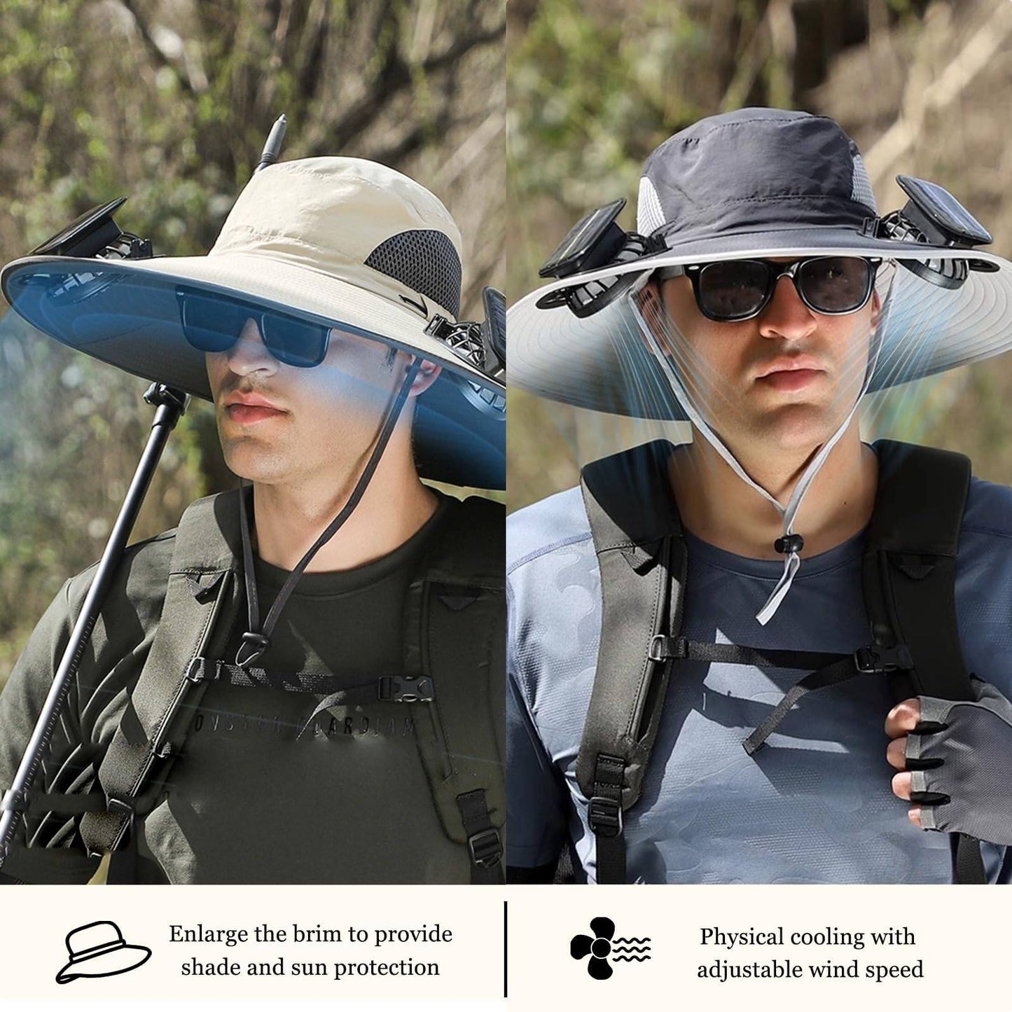 Phonery UVGuard ® Solar Powered Fan Hat-Getphonery