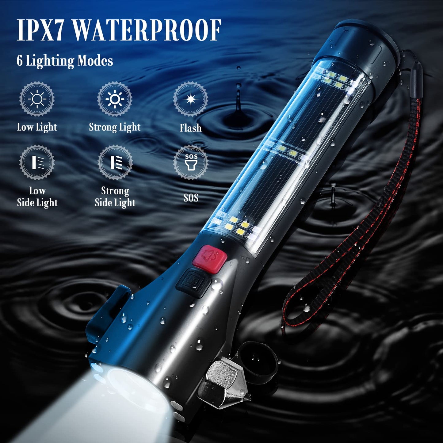 Phonery RescueTorch ® Car Safety Hammer