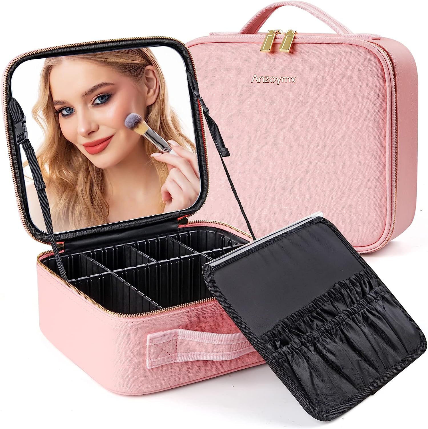 Phonery GlamSavvy ® Makeup Vanity Box With Mirror And Lights-Getphonery
