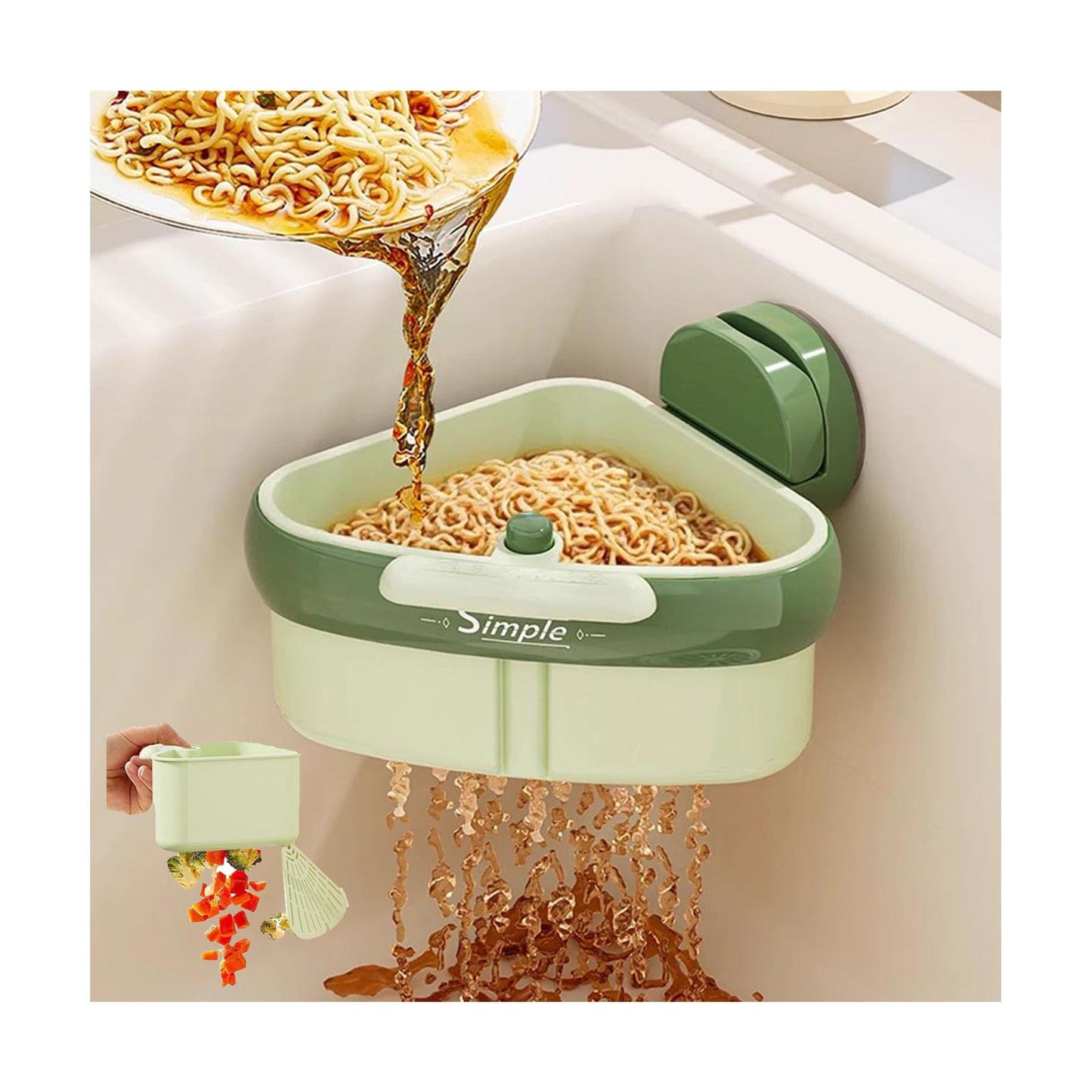 Phonery StrainEase ® Basket Strainer For Kitchen Sink
