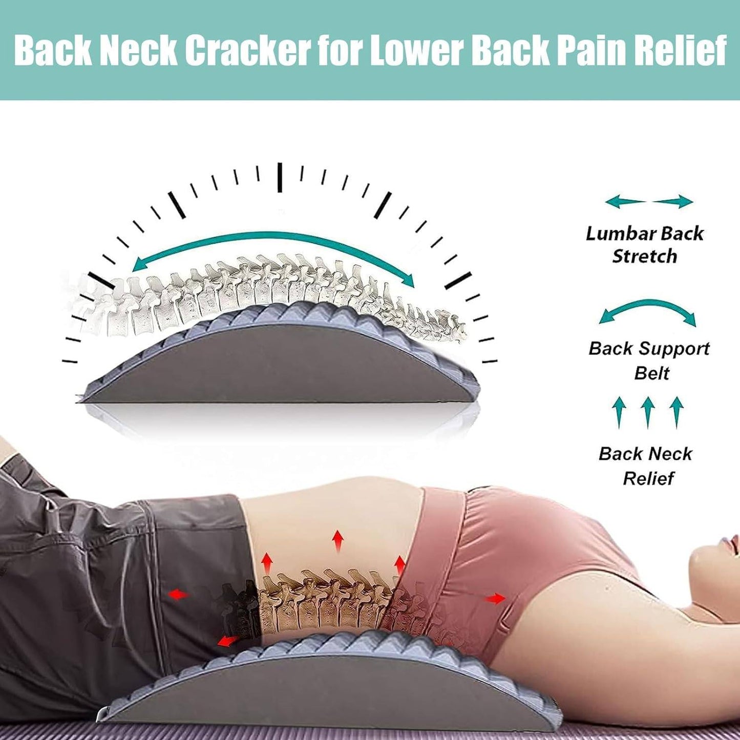 Phonery SerenityStretch ® Neck & Back Stretch Pillow-Getphonery