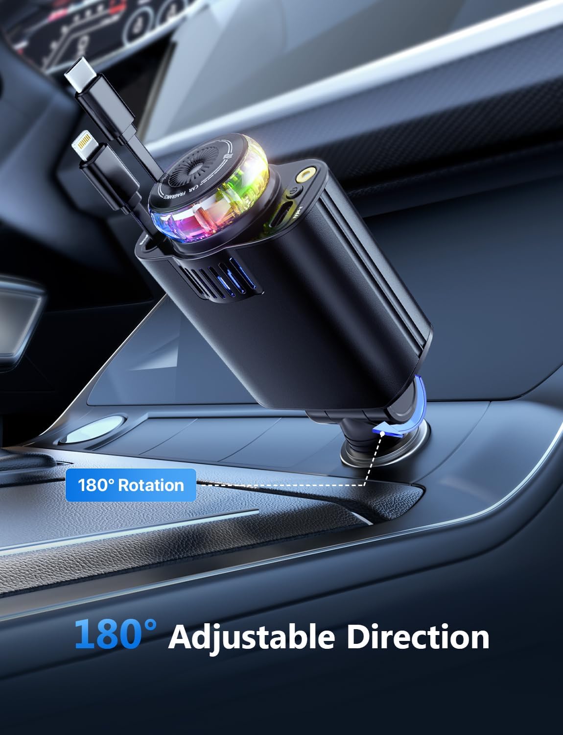 Phonery Aura ® 3 in 1 Car Charger