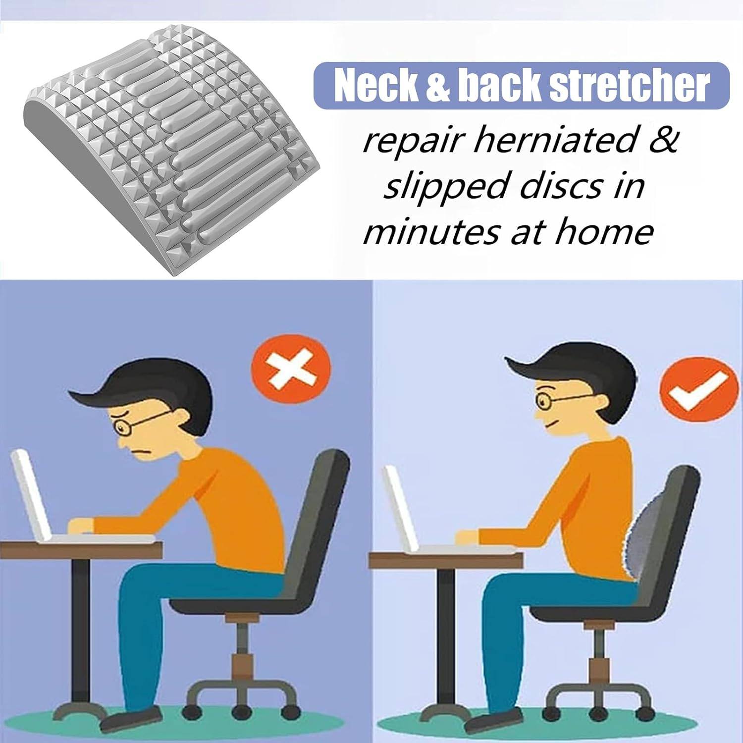 Phonery SerenityStretch ® Neck & Back Stretch Pillow-Getphonery