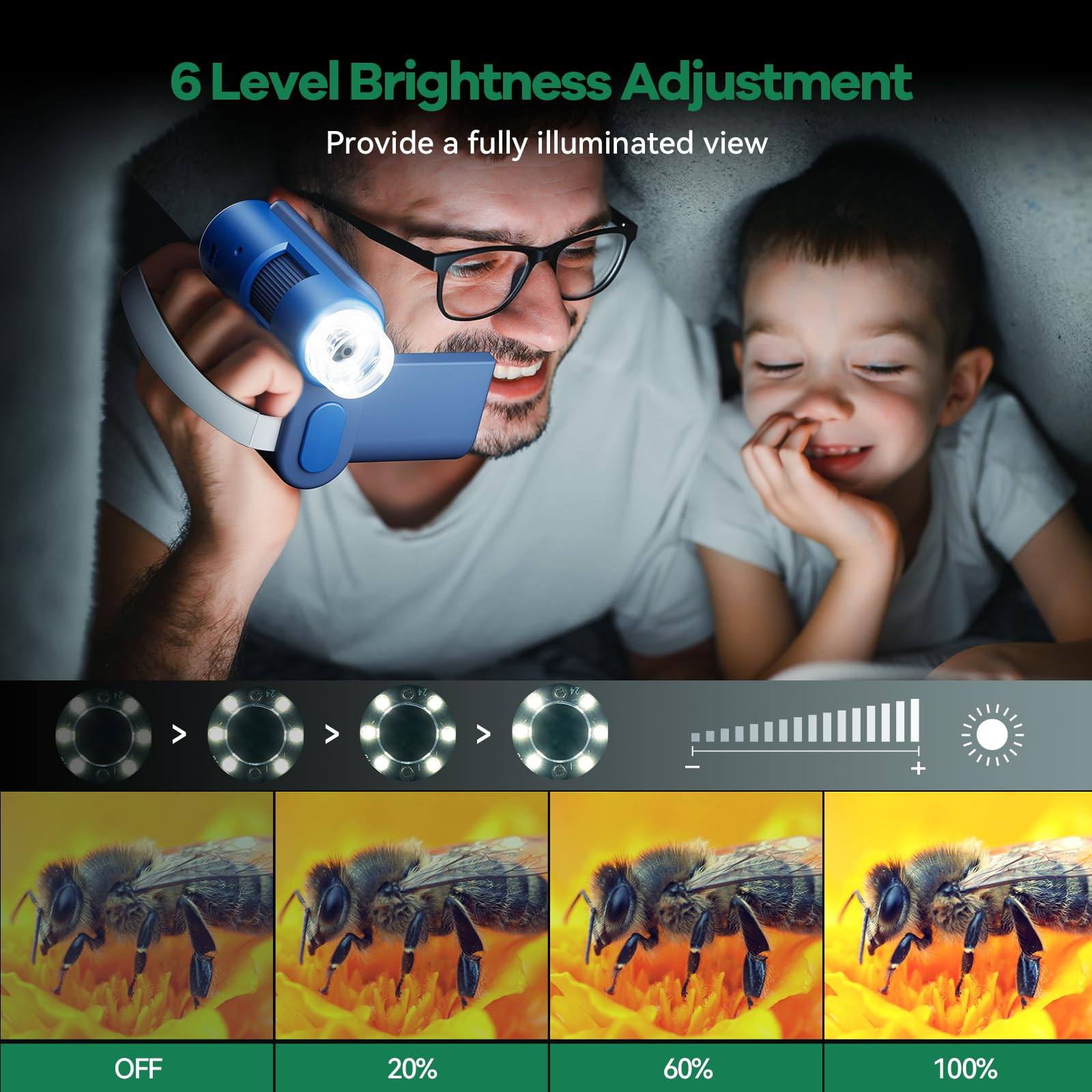 Phonery MicroQuest ® Portable Microscope for Kids-Getphonery