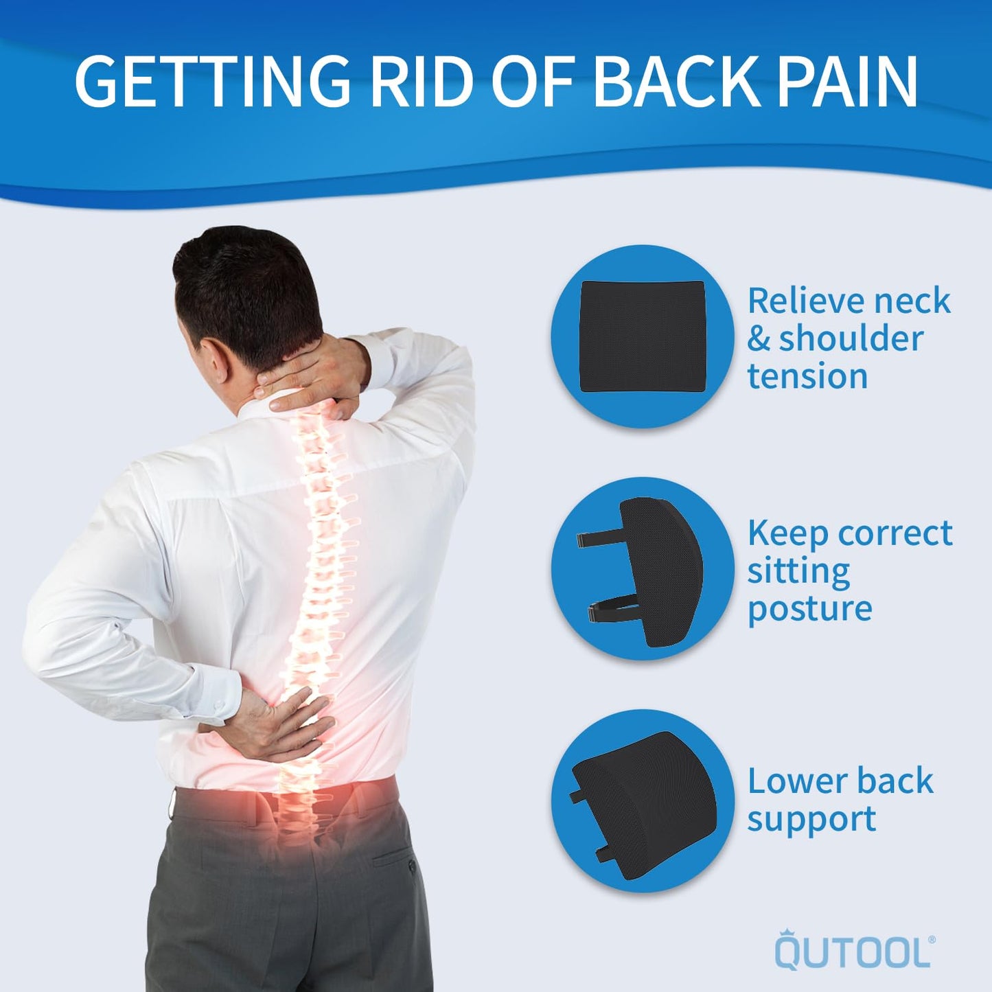 Phonery ComfyBack ® Lumbar Support Pillow
