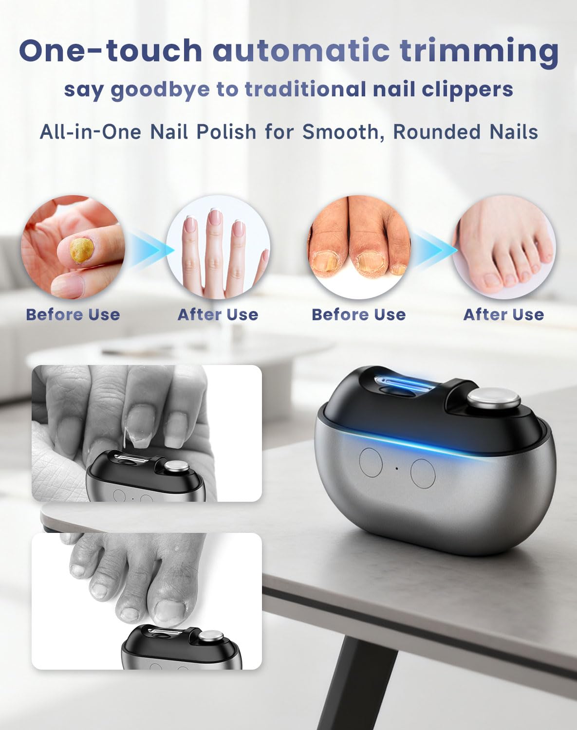Phonery SafeTrim ® Electric Nail Cutter Clipper