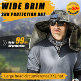 Phonery RadiantShade ® Wide Brim Hat with Solar Powered Fans-Getphonery