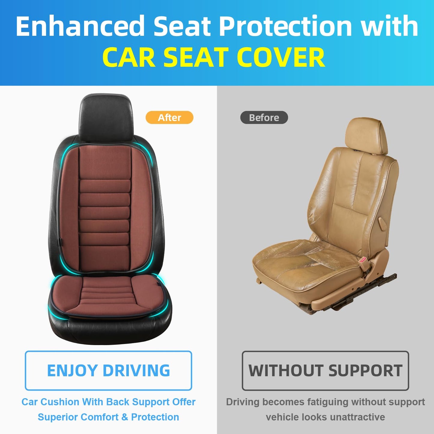 Phonery BackEase ® Car Seat Cushion-Getphonery