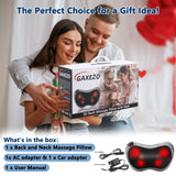 Massage Pillow, Neck and Back Massager with Heat, Shiatsu Massage Pillow for for Back, Shoulder, Leg, Foot, Gift for Men Women Mom Dad, Stress Relax at Home Office and Car
