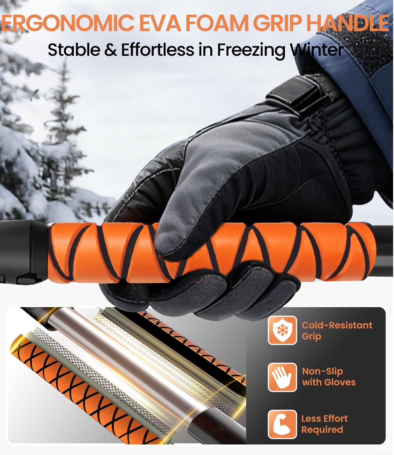 Phonery Torrent Tools 3 in 1 car snow brush