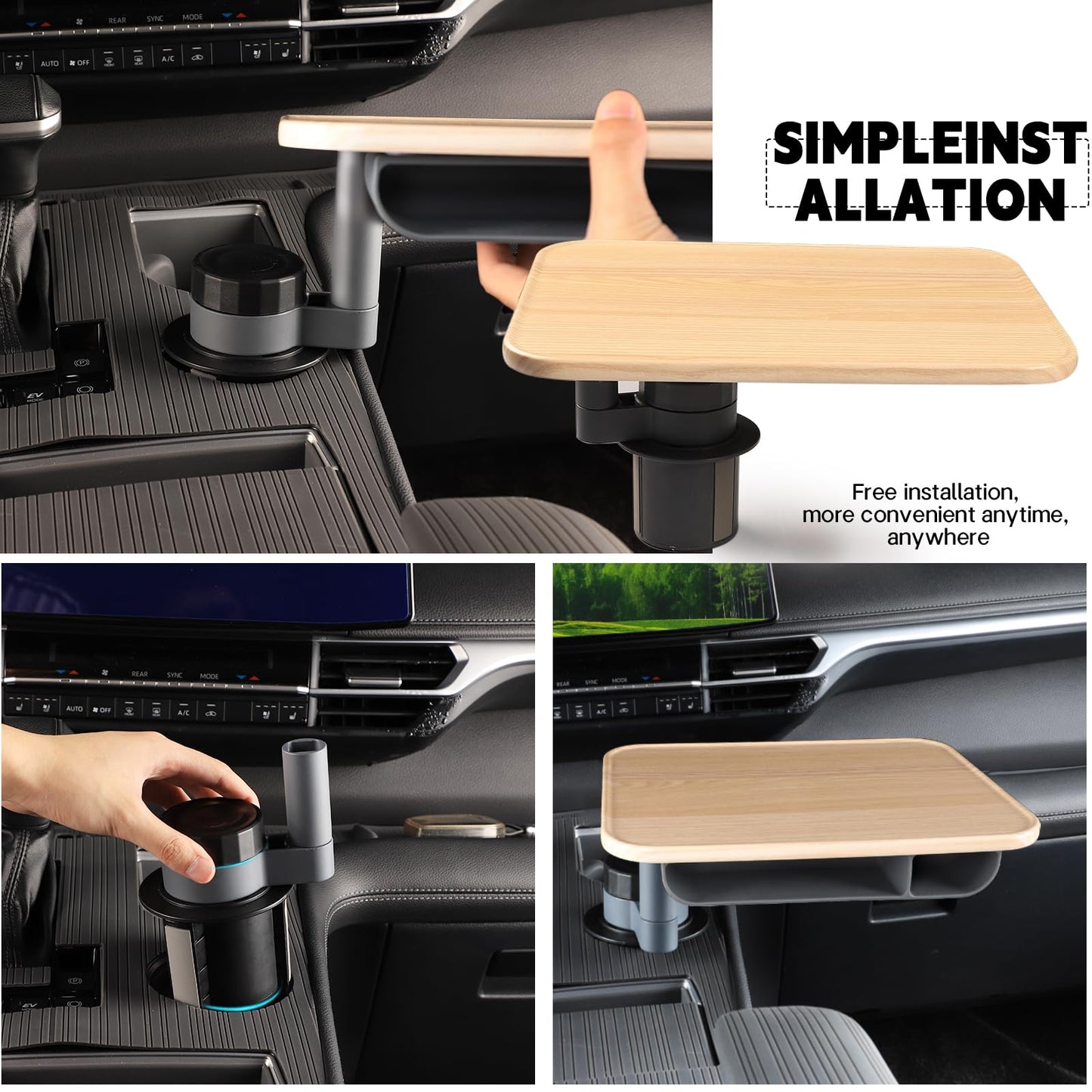 Phonery SnackEase rotating car seat tray table