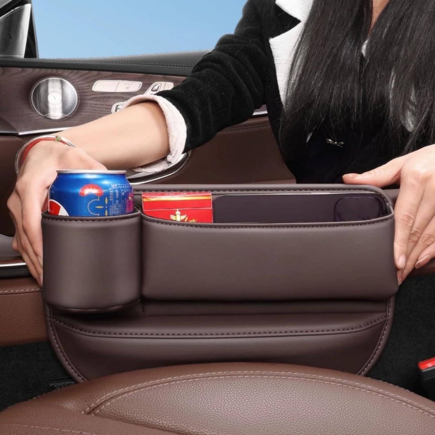 Phonery GapGenius ® Car Seat Gap Filler for Driver and Passenger 2 Pack-Getphonery