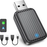 Wireless CarPlay Adapter for Apple Android Auto: 2-in-1 Car Play Adapter Convert Wired to Wireless 2025 Upgraded - Stable & No Latency Mini USB Carplay Dongle for iPhone iOS 10+ /Android 11+