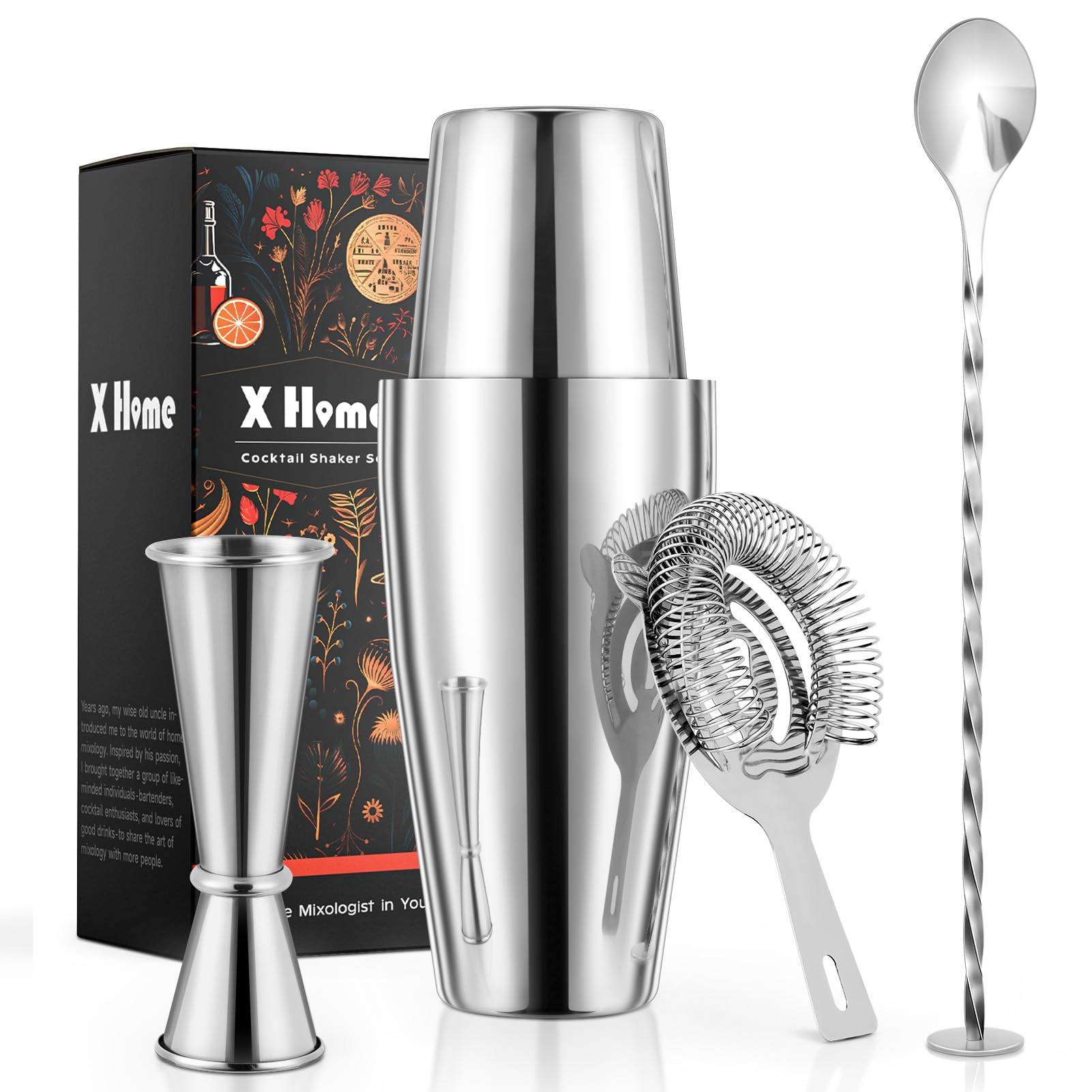 Phonery ProMix ® Cocktail Shaker Set for Home-Getphonery