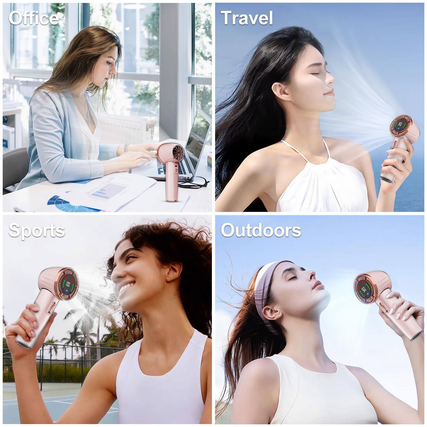 Phonery BreezeBliss ® Portable Handheld Fan-Getphonery