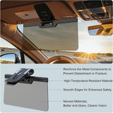 Sun Visor Extender for Car, Enhanced UV400 Anti-Glare, Adjustable Mount with PC Lens, Universal Car Anti-UV Polarized Sun Visor Extender Attachment, Anti-Snow Blind, Ensure Safe Driving