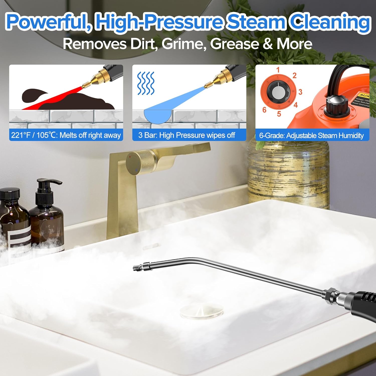Phonery SteamMaster ® High Pressure Steamer for Cleaning-Getphonery