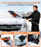 Phonery Torrent Tools ®  Extendable 3-in-1 Car Snow Brush and Ice Scraper