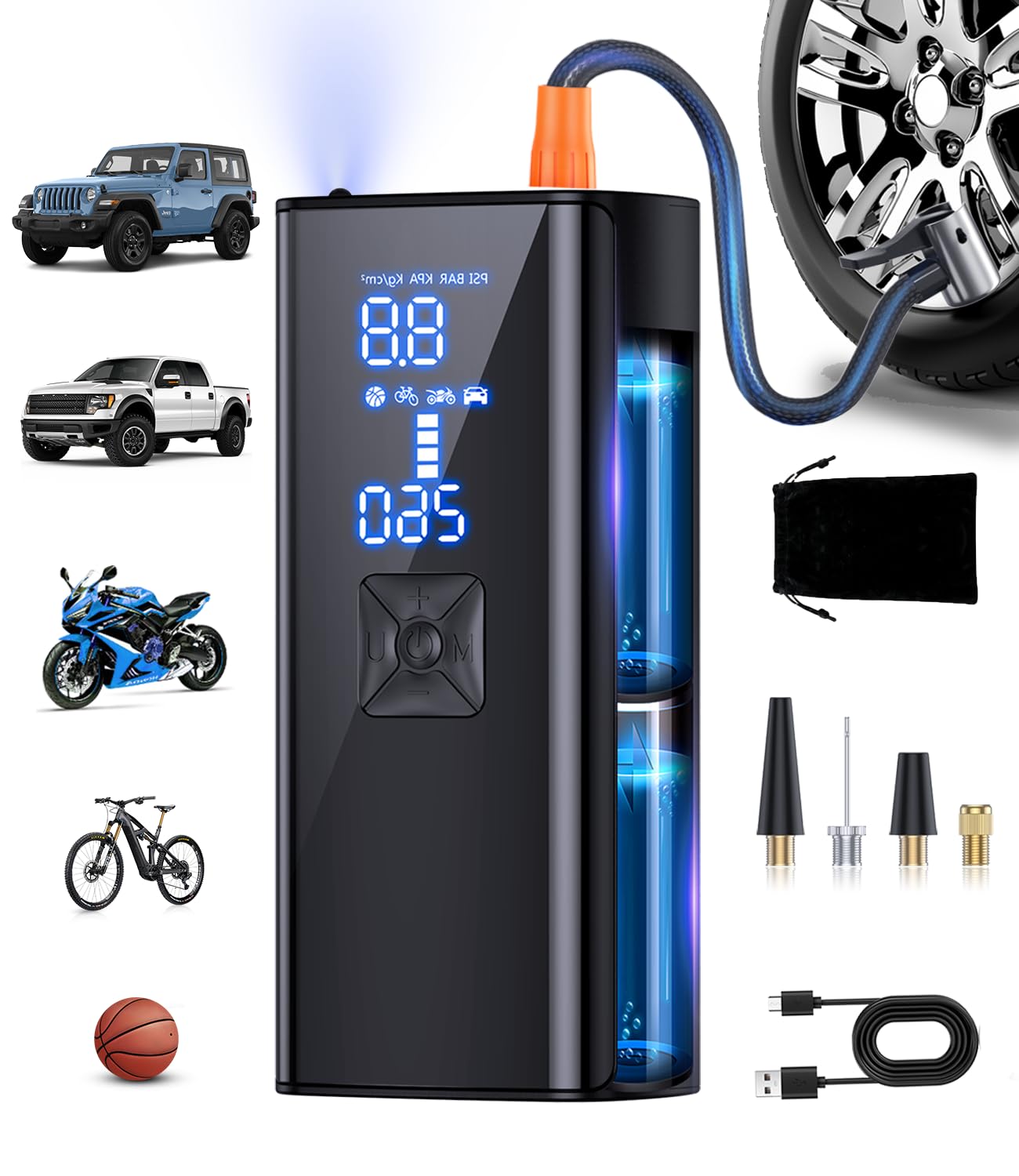 portable air compressor for tires