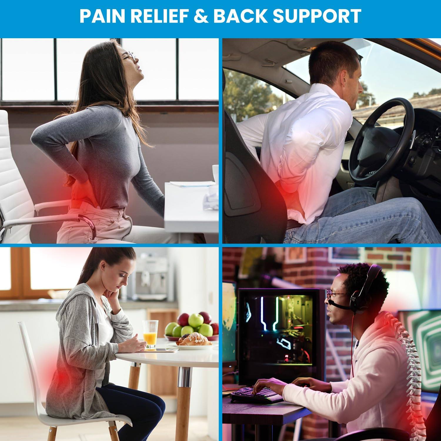Lumbar Support Pillow - Phonery ComfyBack ® Lumbar Support Pillow