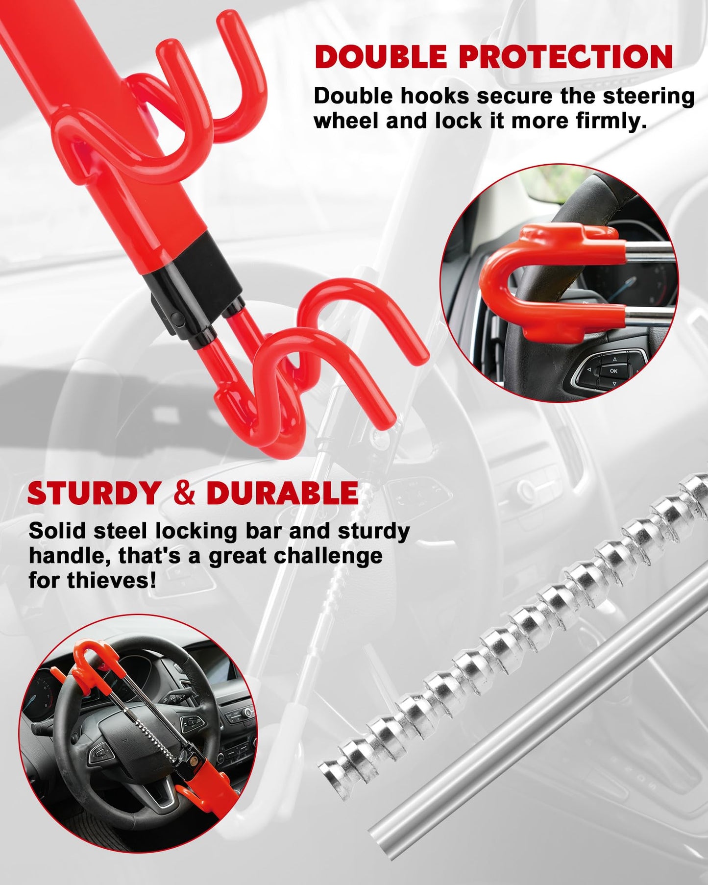 Phonery ArmorGrip  ® Steering Wheel Lock